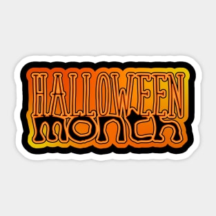 Halloween Month Sticker